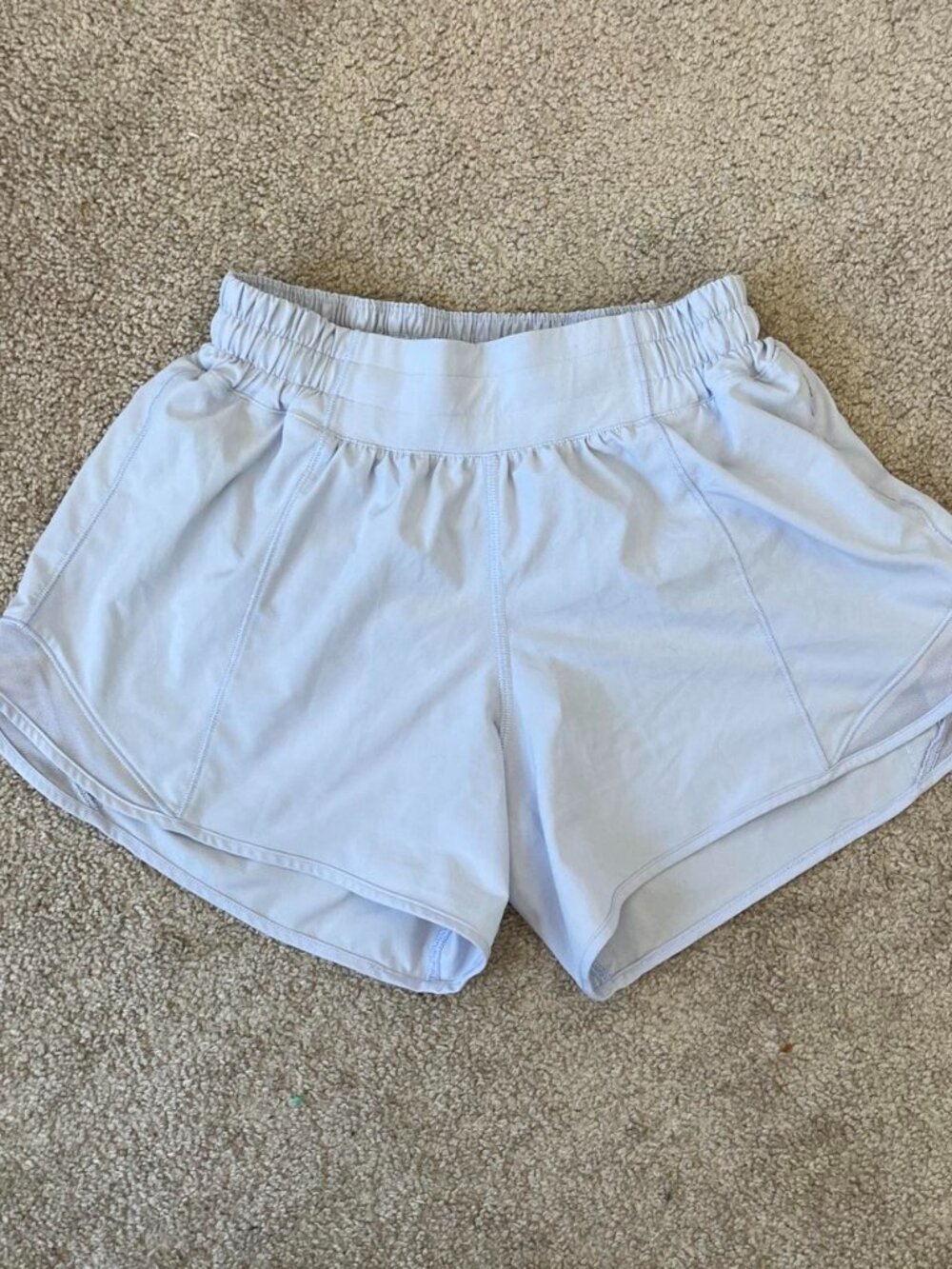 Lululemon Hotty Hot Running Shorts Light Blue Size 4